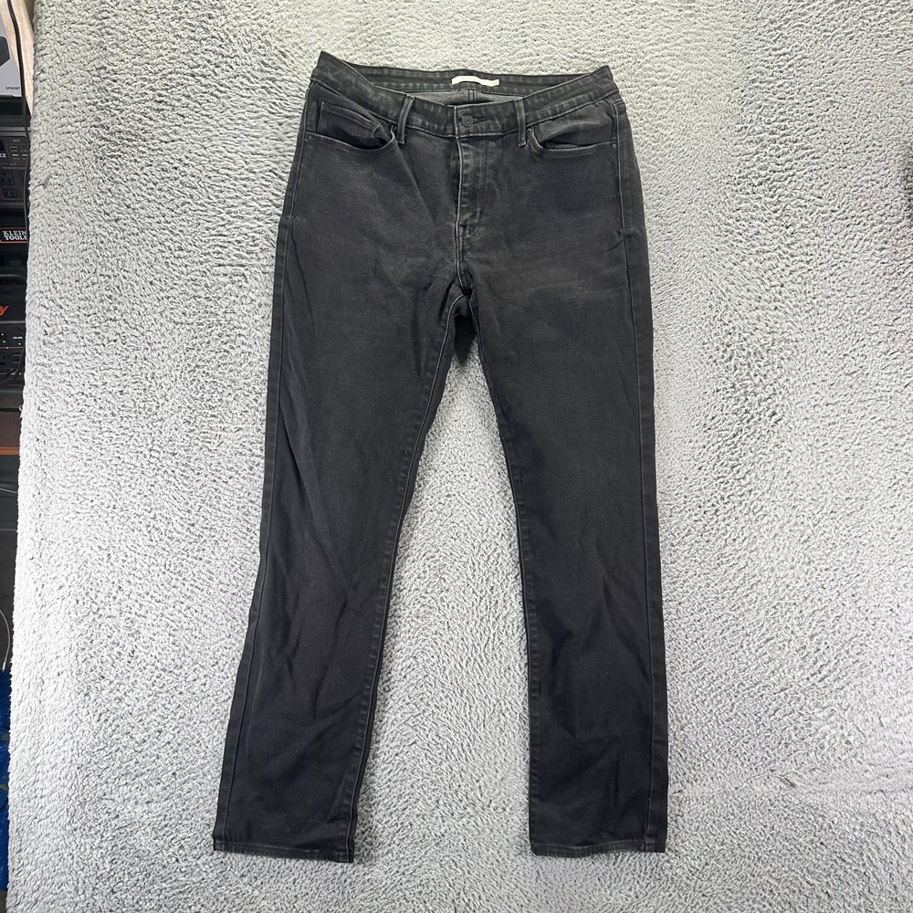 Levi's Jeans Womens 14 Black Cotton Denim Skinny Leg Travel Workwear Stretch
